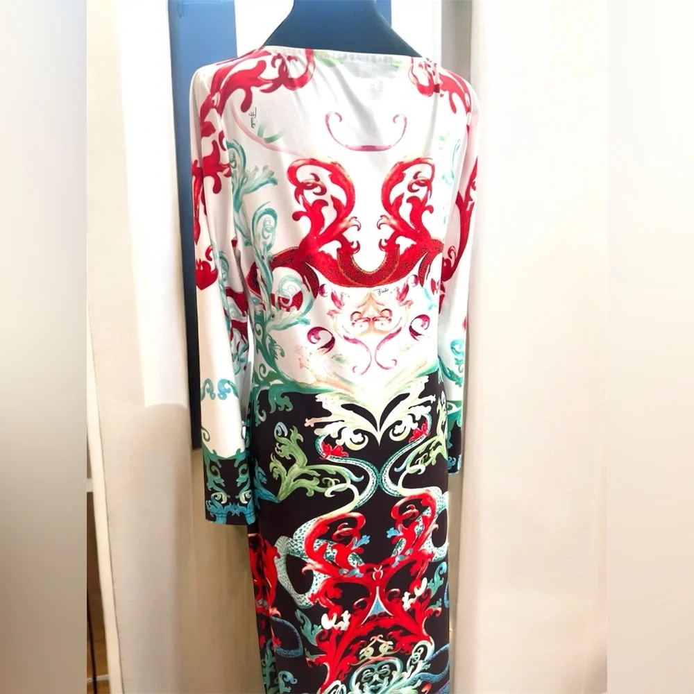 Emilio Pucci Firenze Maxi Vibrant Abstract Prints Dress 10 - Picture 5 of 17